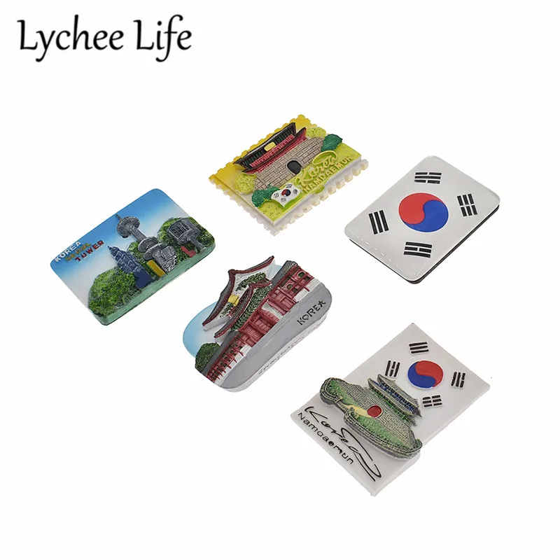 

Korea Seoul Scenic Refrigerator Magnetic Sticker Symbol Tourist Souvenir Fridge Magnet Modern Home Kitchen Decor