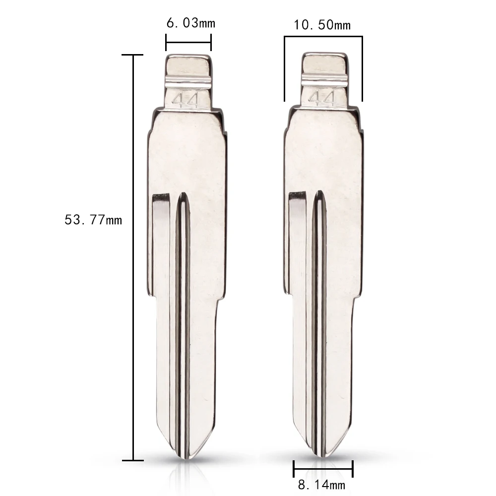 Dandkey Металлические Пустые балванки для ключей дистанционный ключ Тип#44 для Chery элегантный ключ лезвие нет. 44