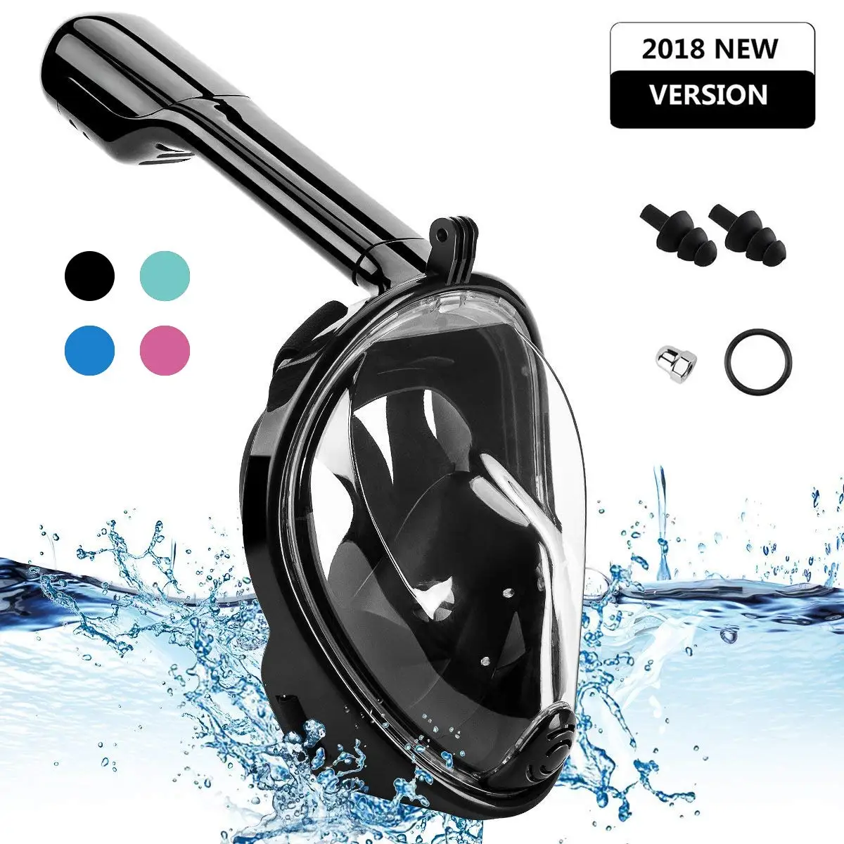 

2019 Underwater Scuba Anti Fog Full Face Diving Mask Snorkeling Set Respiratory masks Safe and waterproof Swimming Equipment