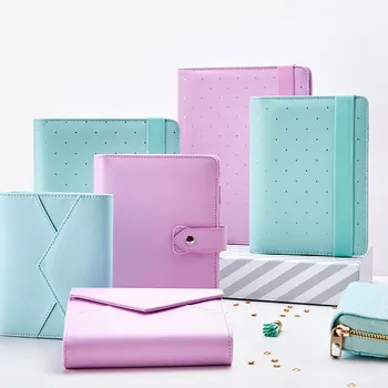 

Dokibook Notebook Mint A5 A6 Spiral Time Planner Cute Creative Zipper Case Book Diary Agenda Organizer