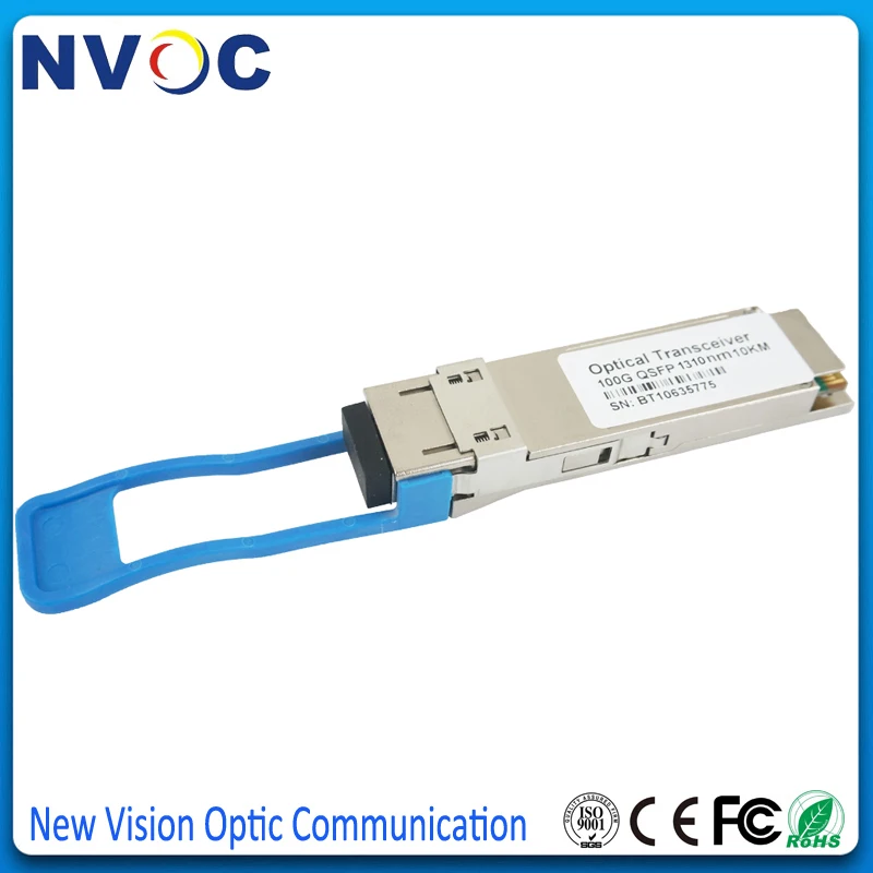 100 ГБ/сек. QSFP28 LR4 10 км оптический приемник, 100 ГБ QSFP28 LR4 10 км, LC, SMF LR4 оптический приемопередатчик модуль, 4 полосы 4x25 г DDM