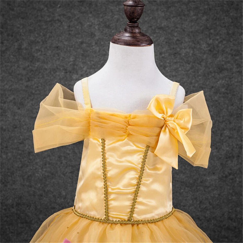 OTISBABY/нарядное платье для девочек в стиле Рапунцель детский летний костюм принцессы для костюмированной вечеринки детская белоснежная Золушка красавица, вечерние платья