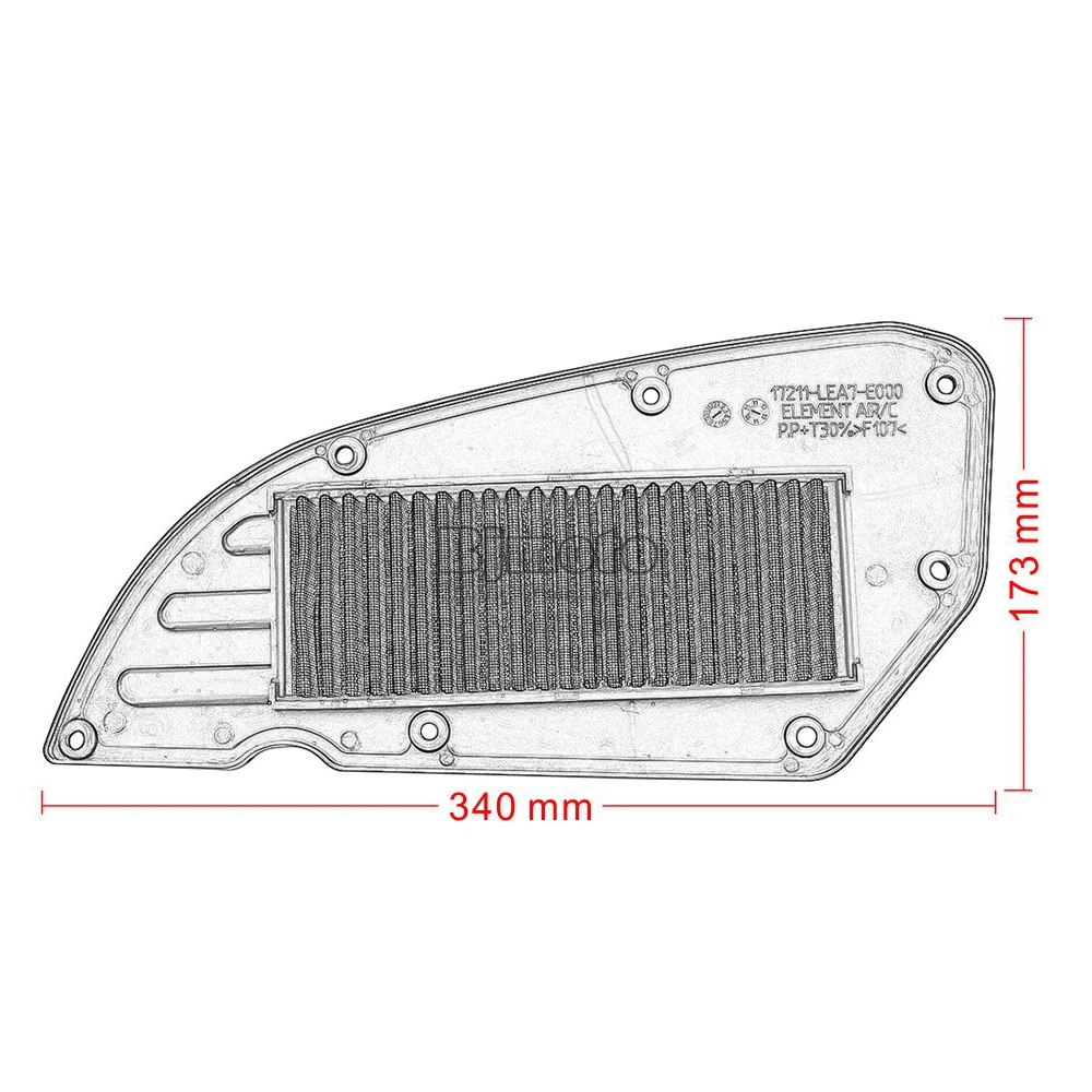 BJMOTO для Kawasaki J300 очиститель воздушного фильтра с высоким потоком, запасные части для мотоциклов