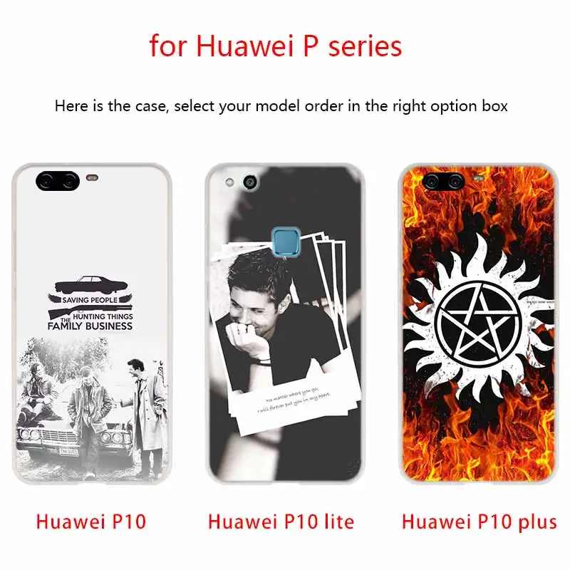 Мягкий чехол для Huawei P40 P30 P20 Pro P10 Lite e Plus P Samrt Z 2020 2019 Supernatural Jensen Ackles|Бамперы| |