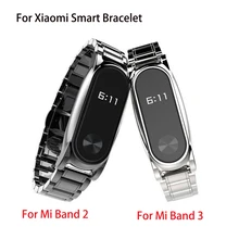 Плюс Нержавеющая сталь металлический ремешок для Xiaomi Mi группа 3 2 Smart часы браслет безвинтовое браслет для Xiaomi Mi Группа 2 3