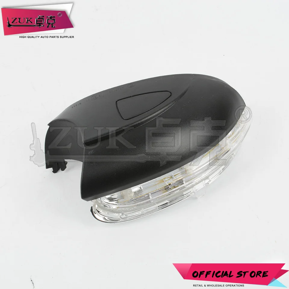 ZUK Зеркало заднего вида светодиодный поворотник светильник лампа-мигалка для VW Golf 6 MK6 Passat Touran Jetta 2011- 3BD 949 101/3BD 949 102