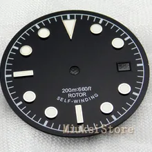 Corguet 30,5 мм черный циферблат подходит для eta 2836? 2824 Miyota 8205/8215/821A, Mingzhu DG2813 циферблат для часов