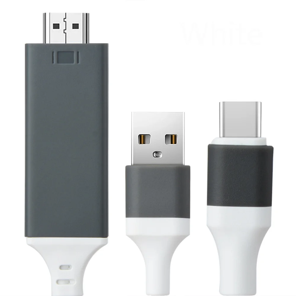 

USB 3.1 Type C To HDMI 2m Cable Adapter Converter Ultra HD 1080P 4k Charging HDTV Video Cable for Samsung S8 for Xiaomi