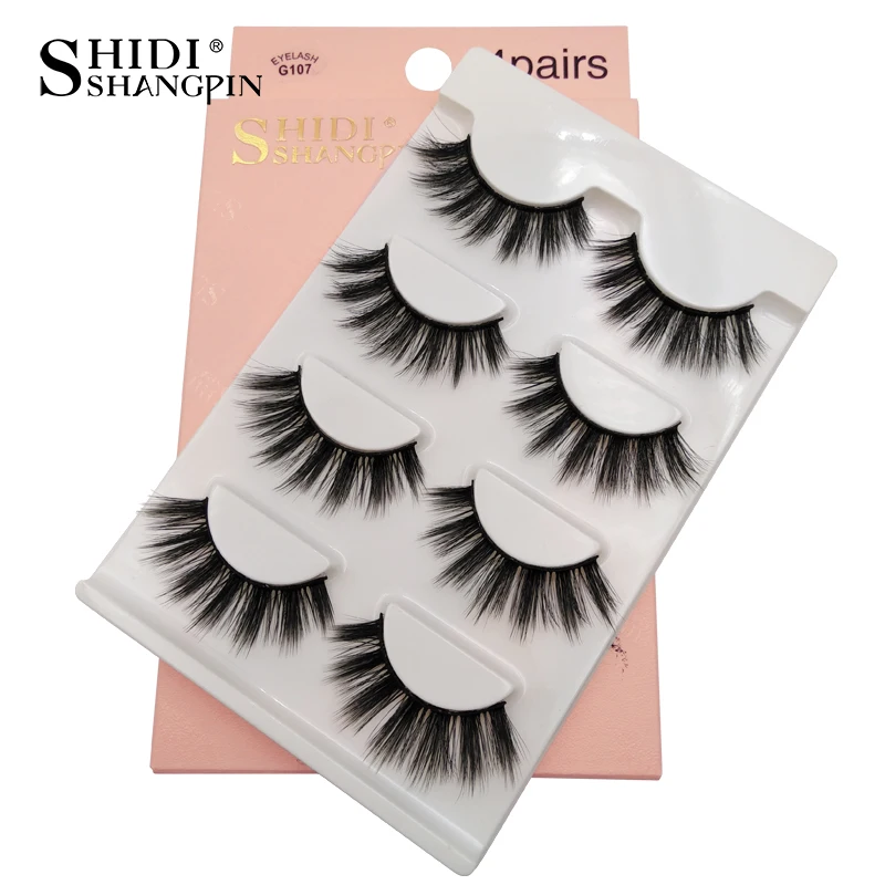 YSDO Lashes 4 пары ресниц натуральные длинные 3d норковые ресницы искусственные cils норковая лента накладных ресниц 3d накладные ресницы макияж объем cilios