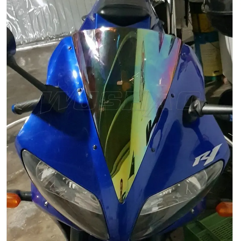 ABS Windshield Windscreen Screen Protector For YZF R1 2002 2003 Black
