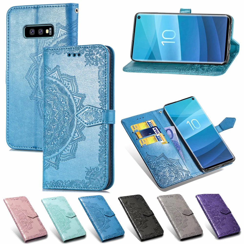 Leather Case For Samsung Galaxy S10 S10 Plus S10 E Lite S9 S8 Plus S7 Case Wallet Phone Cases For Samsung Galaxy Note 9 8 Coque  (43)