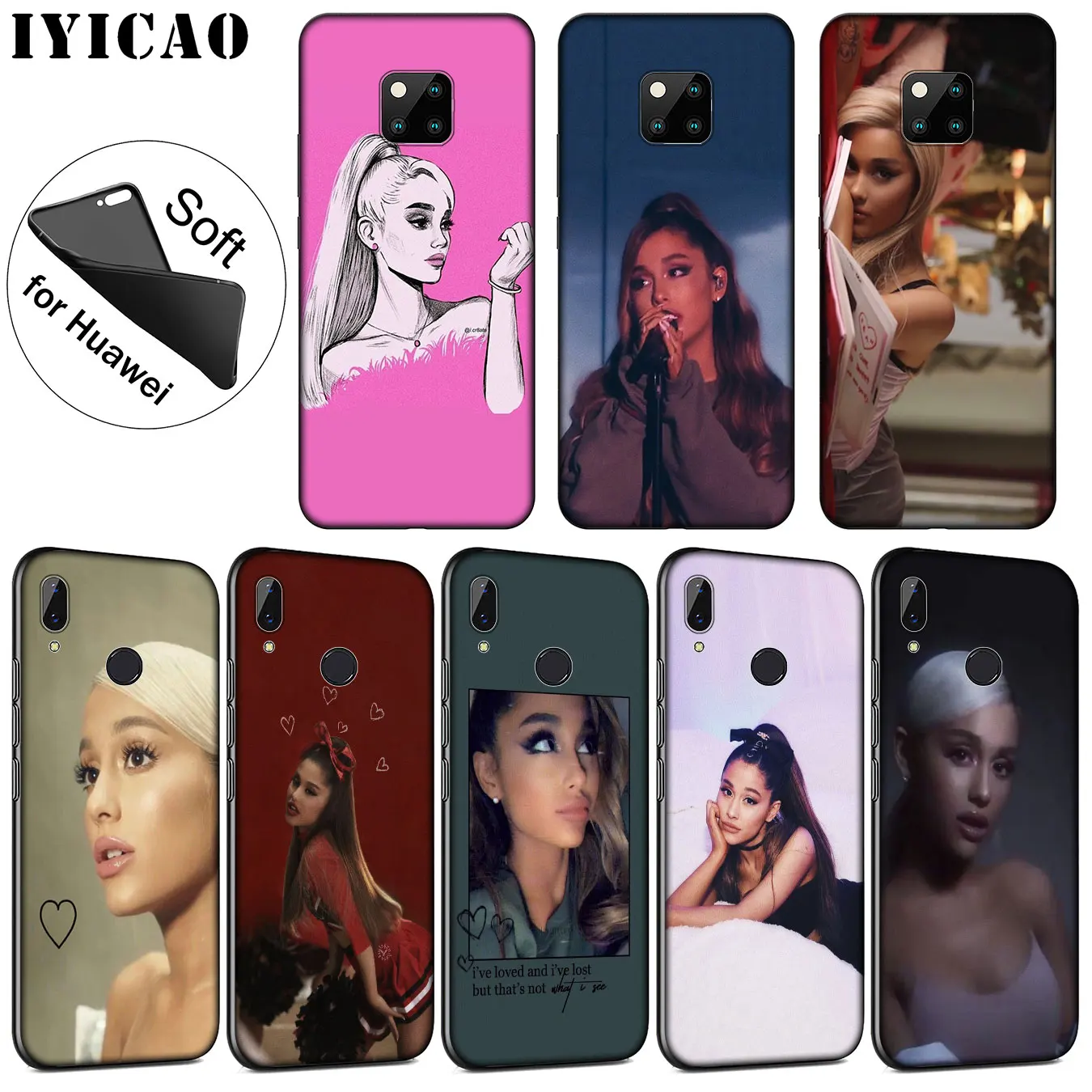 Пикантные ультратонкие Чехлы Ariana Grande для Huawei Mate 30 20 10 Pro Nova 5I 5T 5 4 4E 3i 3 2i Lite Smart |