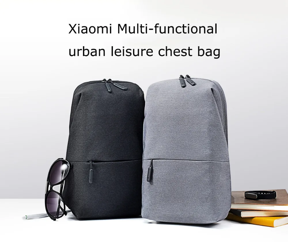 Xiaomi Mi рюкзак, сумка на ремне, для отдыха, на груди, маленький размер, на плечо, унисекс, рюкзак, сумка через плечо, 4л полиэстер