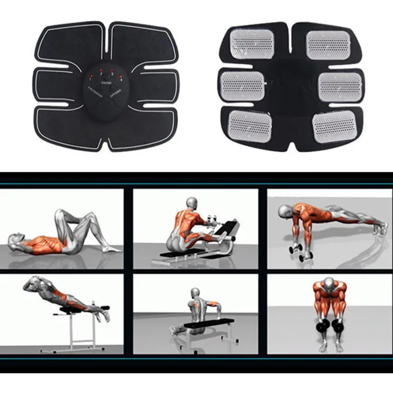 

Smart EMS Stimulator Training Fitness Gear Muscle Abdominal Exerciser Toning Belt Battery Abs Fit Muscles Intensive Training