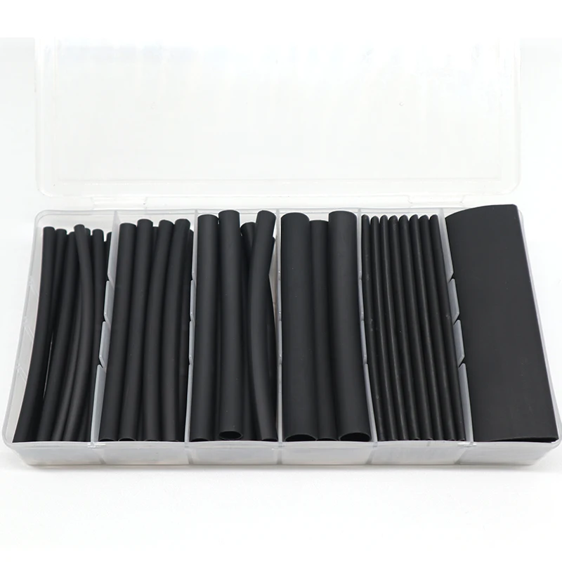 

53pcs 3:1 Dual Wall Adhesive Heat Shrink Tubing Kit Cable Sleeve Tube Assortment Wire Protection Sheath for DIY Length 100mm