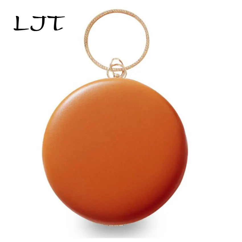 LJT New Minimalist Women's Fashion Chain Ball Bag Lady Diamond Dinner Bag Clutch Chain Mini