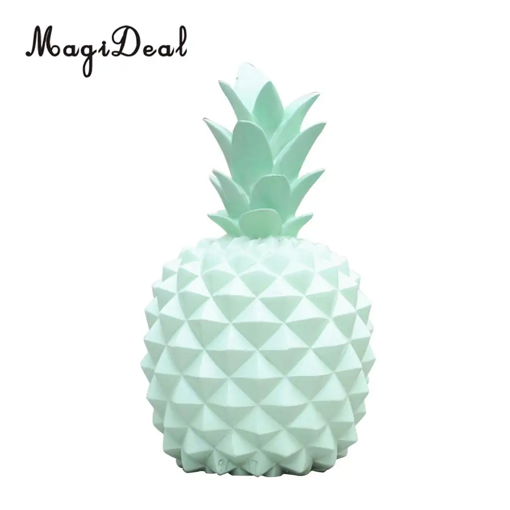 Resin Pineapple Money Boxes Piggy Box Cute Gift Home Decoration White S