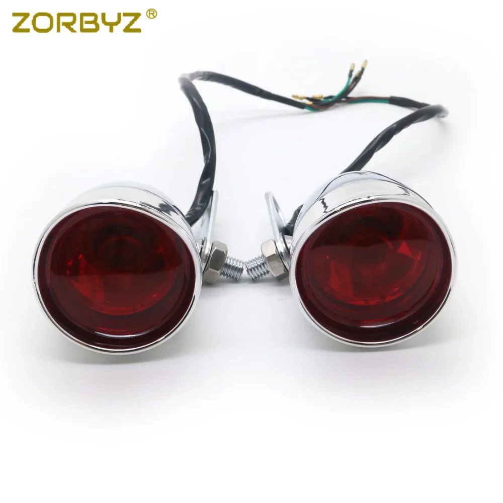 ZORBYZ хромированный стоп сигнал задний ударный кронштейн держатель для Harley Honda Bobber