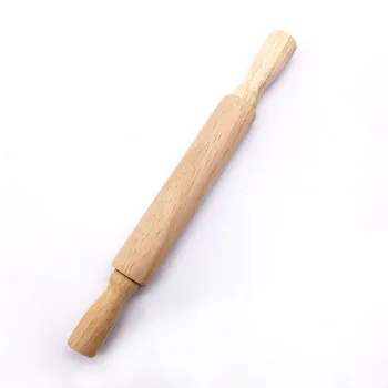 

18cm The Child's Kitchen Beech Rolling Pin Fondant Dumpling Cake Cooking Pin High Quality Kitchenware Tools
