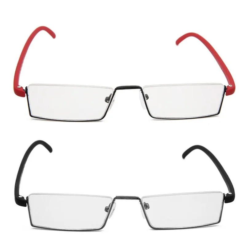 Мужские/женские новые очки для чтения, гибкие черные Tr90, полуоправа, полуоправы, очки, очки, чехол