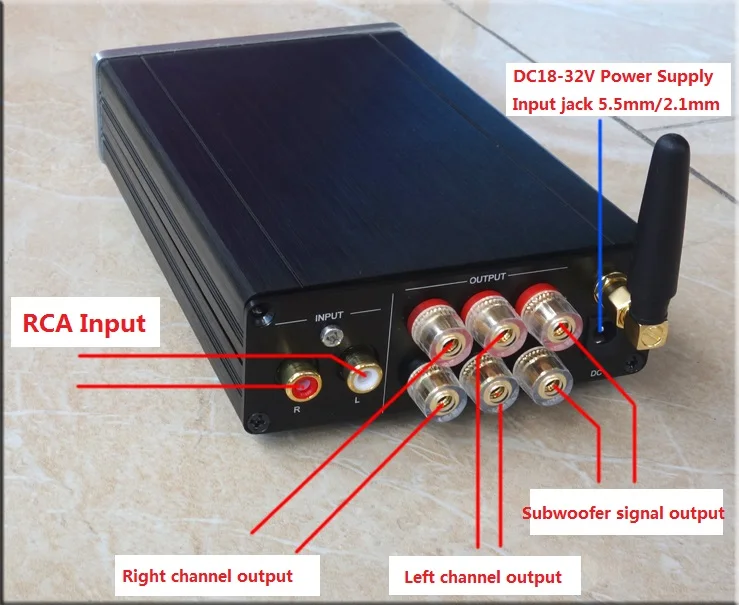 Bluetooth 4 0 TPA5613 2 1 канал сабвуфер усилитель 75 Вт * + 150 W|Усилители мощности| |