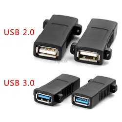 1 шт Стандартный USB 2,0 3,0 женский в гнездо адаптер для монтажа на панель Разъем Z07 Прямая поставка