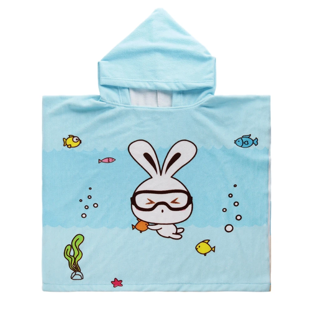 Kids Cartoon Bath Towel Baby Boys Girls Hooded Beach Towel Children Hooded Towel Swimming Cloak Towel - Цвет: as the picture