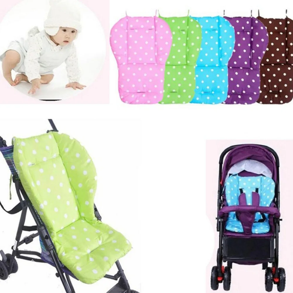 Детский толстый коврик для коляски, подкладка в горошек, чехол для коляски, подушка для сиденья F4