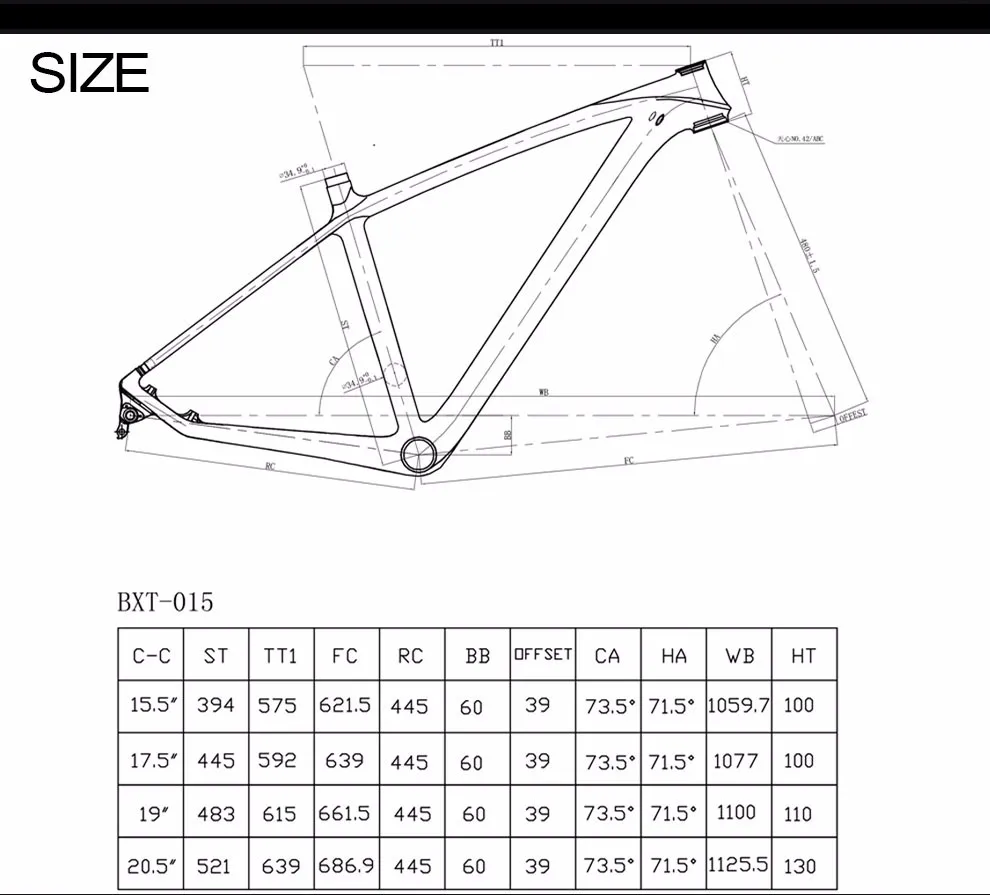 Perfect BXT t800 carbon mtb frame full suspension 29er  suspension carbon fiber mountain bike 29 15.5 17.5 19 20.5 inch in Bicycle Frame 7