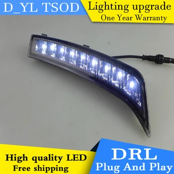 

Car styling For Forester 2013-2014 LED DRL Forester High brightness guide LED DRL led fog lamps daytime running lights B style