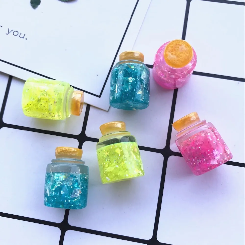

Free Shipping!! Resin beautiful wish bottle, Resin Cabochons for Phone Deco, Crafts Making, charms DIY