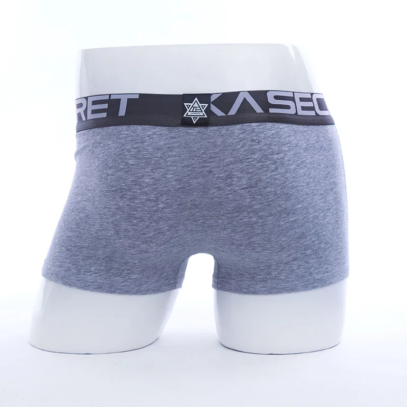 Men Underwear Cotton Boxers 4PCS Solid Black Panties Male Boxer Shorts Calvinfully Hombre Cueca Boxers Calzoncillos Underpants 07