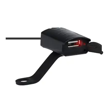 

Universal Motorcycle Rearview Mirror Waterproof USB 5V 1.2A Charger Adapter Kit for Smart Phone GoPro GPS Tablet