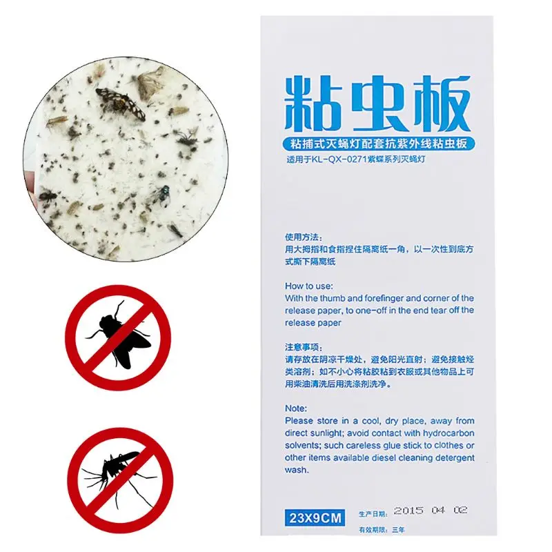 Flea Flies Sticky Bed Bug Trap Sticker Odorless Non poisonous Natural Flea Killer Pad Pest