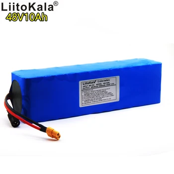 

Liitokala new 48V 10Ah battery pack XT60 interface 18650 charger 10000mAh BMS electric bicycle large capacity battery