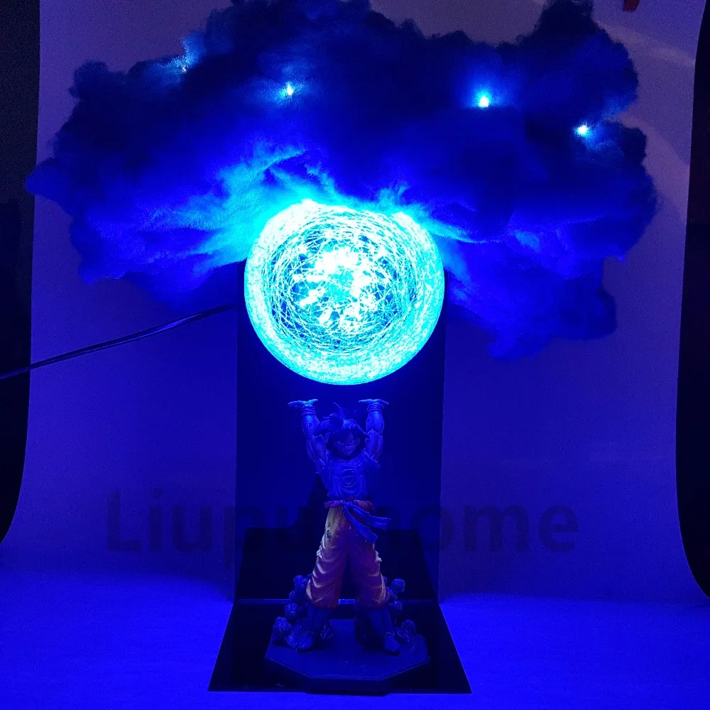 Dragon Ball Z Son Goku Genki damaSpirit Bomb Cloud DIY светодиодный ночник аниме DBZ светодиодный настольный светильник Сон Гоку фигурка куклы