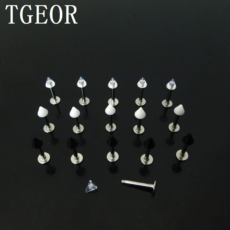 hot wholesale piercing body jewelry 16G lip ring 100pcs 1.0*8*3mm