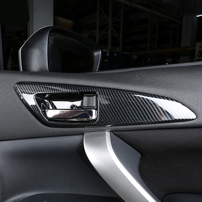 

Car Styling 4PCS ABS Plastic Interior Car Door Handle Bowls Cover Trim For Mitsubishi Eclipse Cross 2018 2019