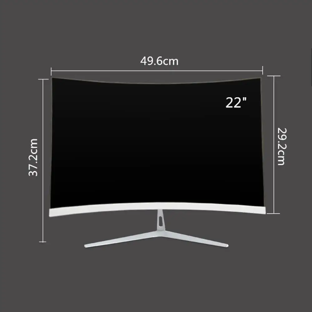Wearson 22 inch Curved Wide Screen LCD Gaming Monitor 6.5mm Thin Thickness and 1.5mm Little Edge HDMI VGA input Flicker Free (2)