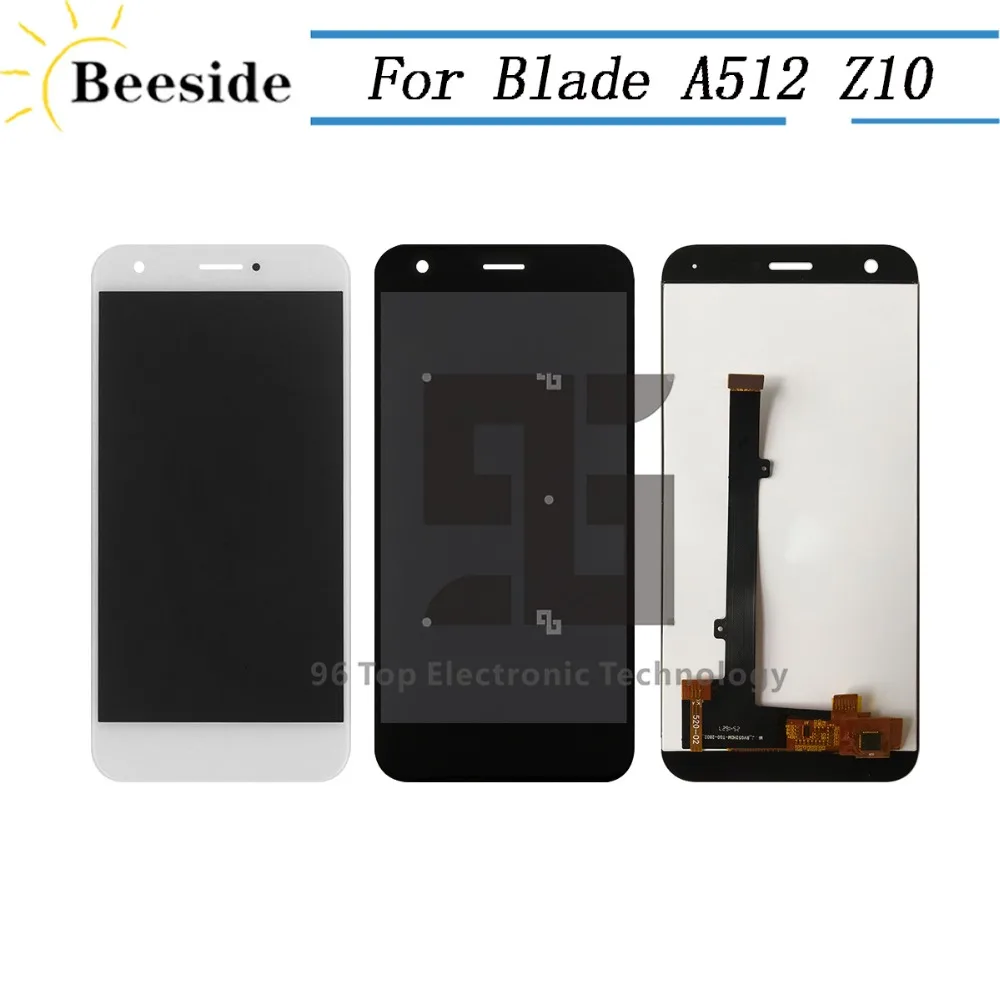 

AA+ Quality LCD 5.2'' For ZTE Blade A512 / Blade Z10 LCD Display Touch Screen Digitizer Assembly Replace Black / White