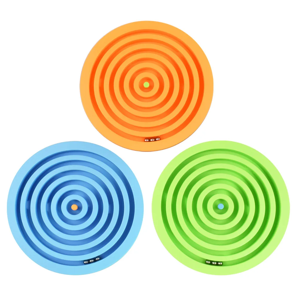 Kids Balance Maze Intelligence Ball Children Magic Puzzle Game Hand-eye Coordination Logic Training 3D Spherical Labyrinth Toys