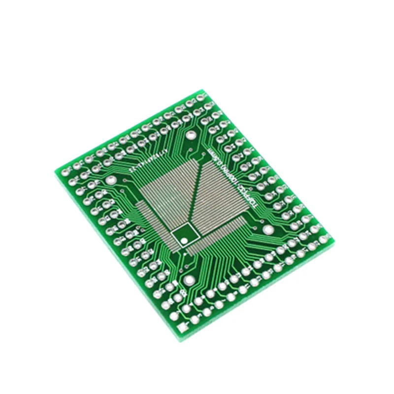 

5pcs QFP TQFP LQFP FQFP 32 44 64 80 100 LQF SMD Turn to DIP Adapter PCB Board Converter Plate 0.5/0.8 mm