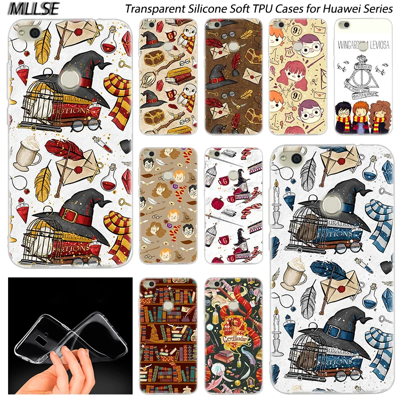 

Hot Cartoon Harry Potter Silicone Case for Huawei NOVA 3 3i 4 Honor 7A Pro 7C 7S 6X 7X 8X 8 9 10 Lite Play View 20 Fashion Cover