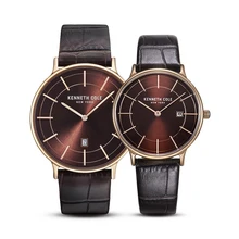 Kenneth Lover font b Watches b font For Men Women Quartz Leather Buckle Waterproof font b