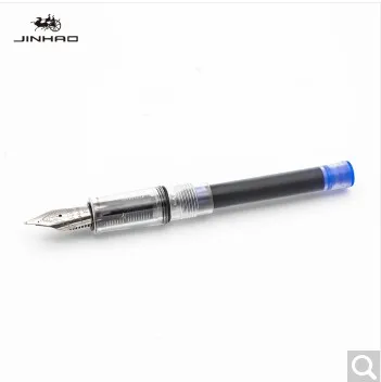 Топ продаж Серебряная перьевая ручка Jinhao 250 F Перо Серебряная отделка Съемный конвертер чернил