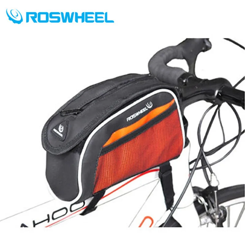 ROSWHEEL велосипедная Сумка-труба Водонепроницаемая Рама для хранения панье