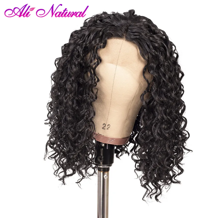 

Brazilian Lace Front Human Hair Wigs Water Wave Remy Hair 13x4 Swiss Lace Pre Plucked 150% Density Human Hair Short Bob Wigs
