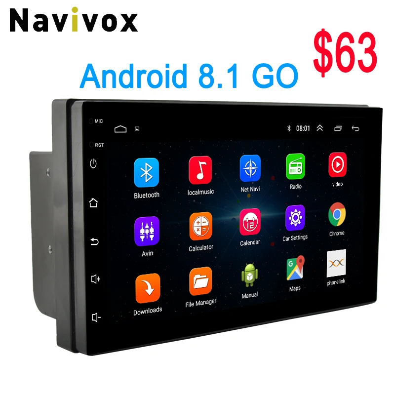 Navivox 2 Din Android 8 1 7 Car GPS font b Radio b font Player Car
