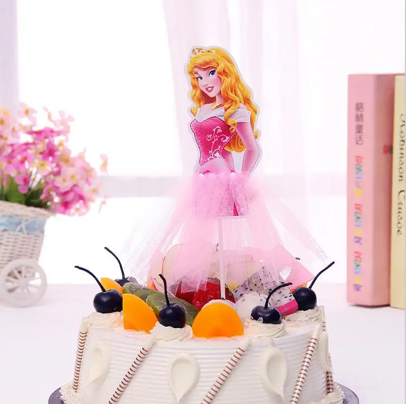 Креативное красивое Тюлевое платье принцессы, украшение торта, детское украшение для именинного торта для маленьких девочек, вечерние свадебные платья на день рождения
