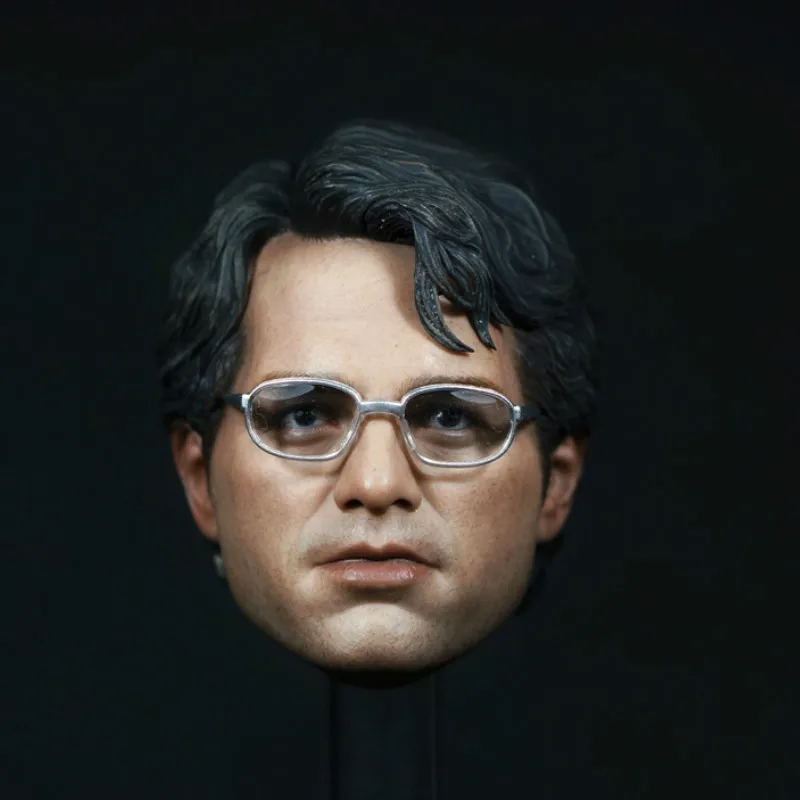 

Estartek 1/6 The Avengers Hulk Banner Head Sculpt with Glass for 12inch Action Figure DIY